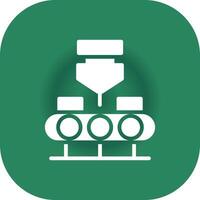 Conveyor Belt Creative Icon Design vector