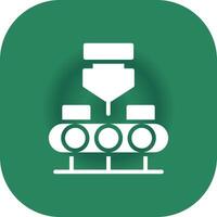 Conveyor Belt Creative Icon Design vector