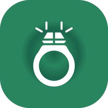 diseño de icono creativo de anillo vector