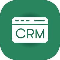 CRM Creative Icon Design vector