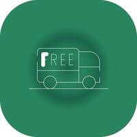 Free Delivery Creative Icon Design vector