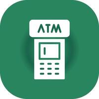 ATM Machine Creative Icon Design vector