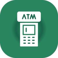 ATM Machine Creative Icon Design vector