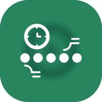 Circle Accent Timeline Creative Icon Design vector