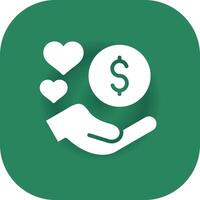 Donation Based Crowdfunding Creative Icon Design vector