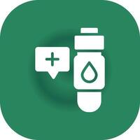 Glyph Round Corner Green Gradient vector