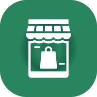 diseño de icono creativo de compras en línea vector