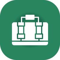 Suitcase Creative Icon Design vector