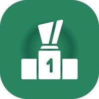 Podium Creative Icon Design vector