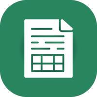 Glyph Round Corner Green Gradient vector