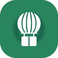 Hot Air Balloon Creative Icon Design vector