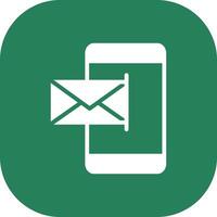 Mobile Email Creative Icon Design vector