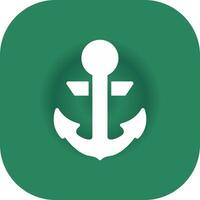 Anchor Creative Icon Design vector