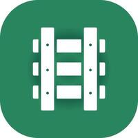 Train Tracks Creative Icon Design vector
