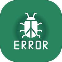 diseño de icono creativo de error vector