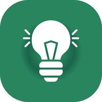 Light Bulb Creative Icon Design vector