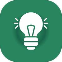 Light Bulb Creative Icon Design vector