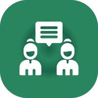 Discuss Creative Icon Design vector