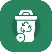 Glyph Round Corner Green Gradient vector