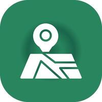 Map Creative Icon Design vector