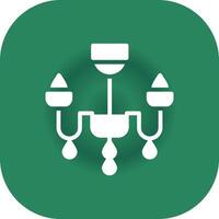 Chandelier Creative Icon Design vector