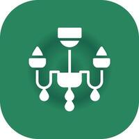 Chandelier Creative Icon Design vector