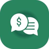 Business Dialog Creative Icon Design vector