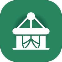 Circus Tent Creative Icon Design vector