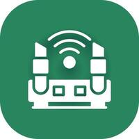 Wifi Router Creative Icon Design vector