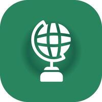 Globe Stand Creative Icon Design vector