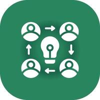 Collaboration Creative Icon Design vector