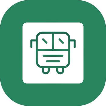 Bus Display Creative Icon Design vector