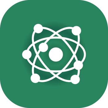 Atom Creative Icon Design vector