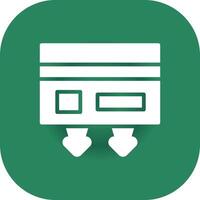 Cash Withdrawal Creative Icon Design vector