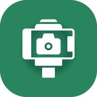 Selfie Stick Creative Icon Design vector