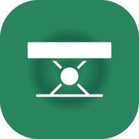 Folding Table Creative Icon Design vector