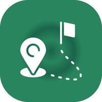 Route Creative Icon Design vector