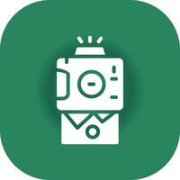 Instant Camera Creative Icon Design vector