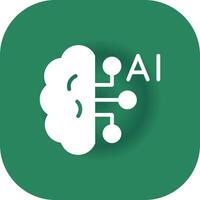 Artificial Intelligence Creative Icon Design vector