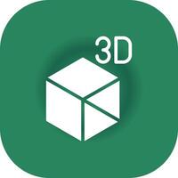 3D Object Creative Icon Design vector