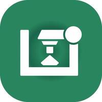 3D Printer Creative Icon Design vector