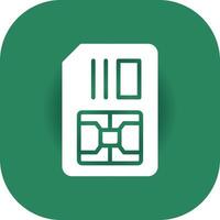 Simcard Creative Icon Design vector