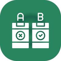 AB Testing Creative Icon Design vector
