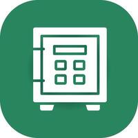 Glyph Round Corner Green Gradient vector