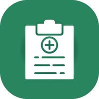 Medical Report Creative Icon Design vector