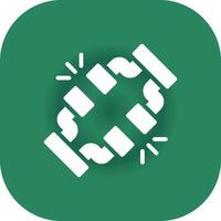 Broken Wire Creative Icon Design vector