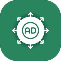 Advertising Submission Creative Icon Design vector
