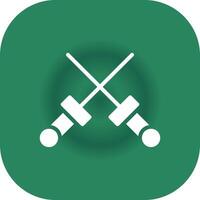 Fencing Creative Icon Design vector