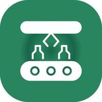 Conveyor Belt Creative Icon Design vector