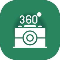 360 Camera Creative Icon Design vector